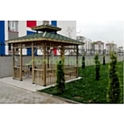 3x3 Kare Ahşap Kamelya