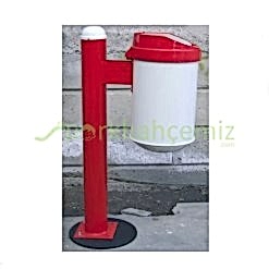 Döküm Kapaklı Çöp Kovası