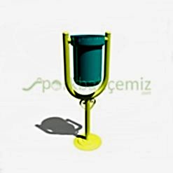 Kadeh Dış Mekan Çöp Kovası