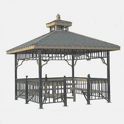 3x3 Kare Metal Çardak